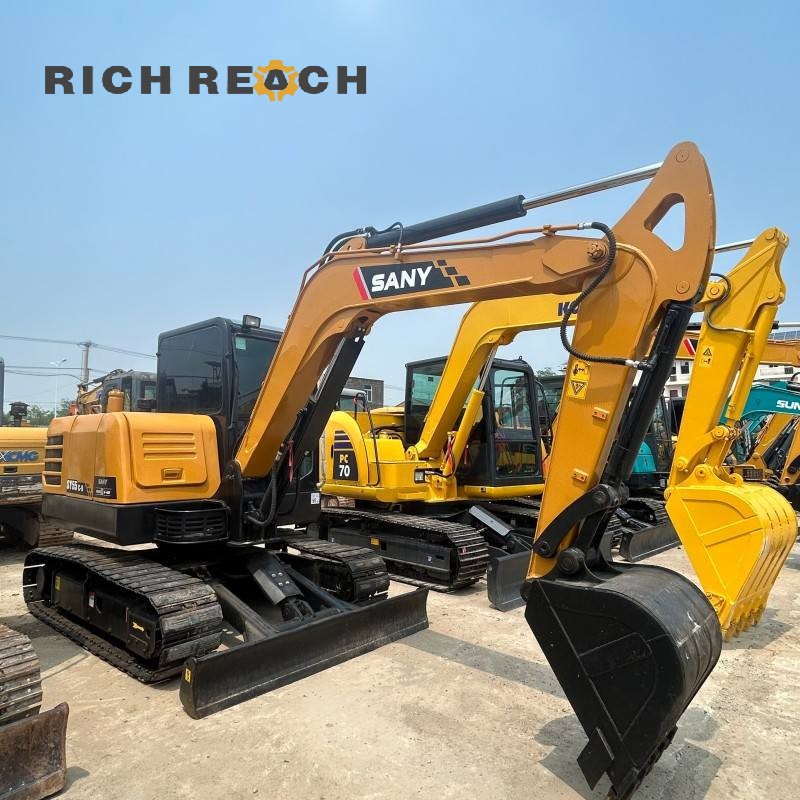 Engine compartment of a 2020 SANY 55C-9 excavator, priced at $12,500